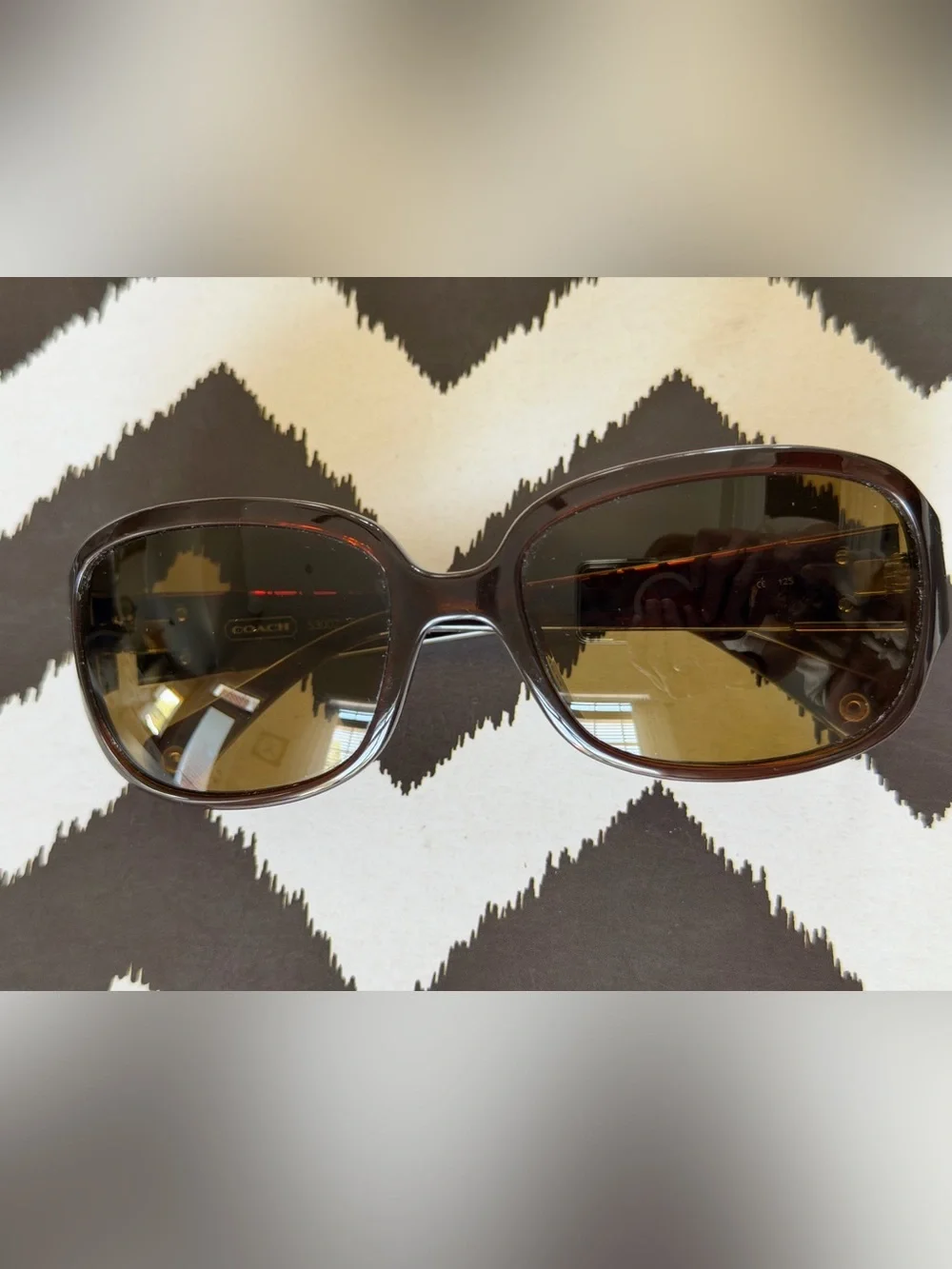 Coach S3002 Signature Brown Tortoise Gradient Lens Women's Sunglasses